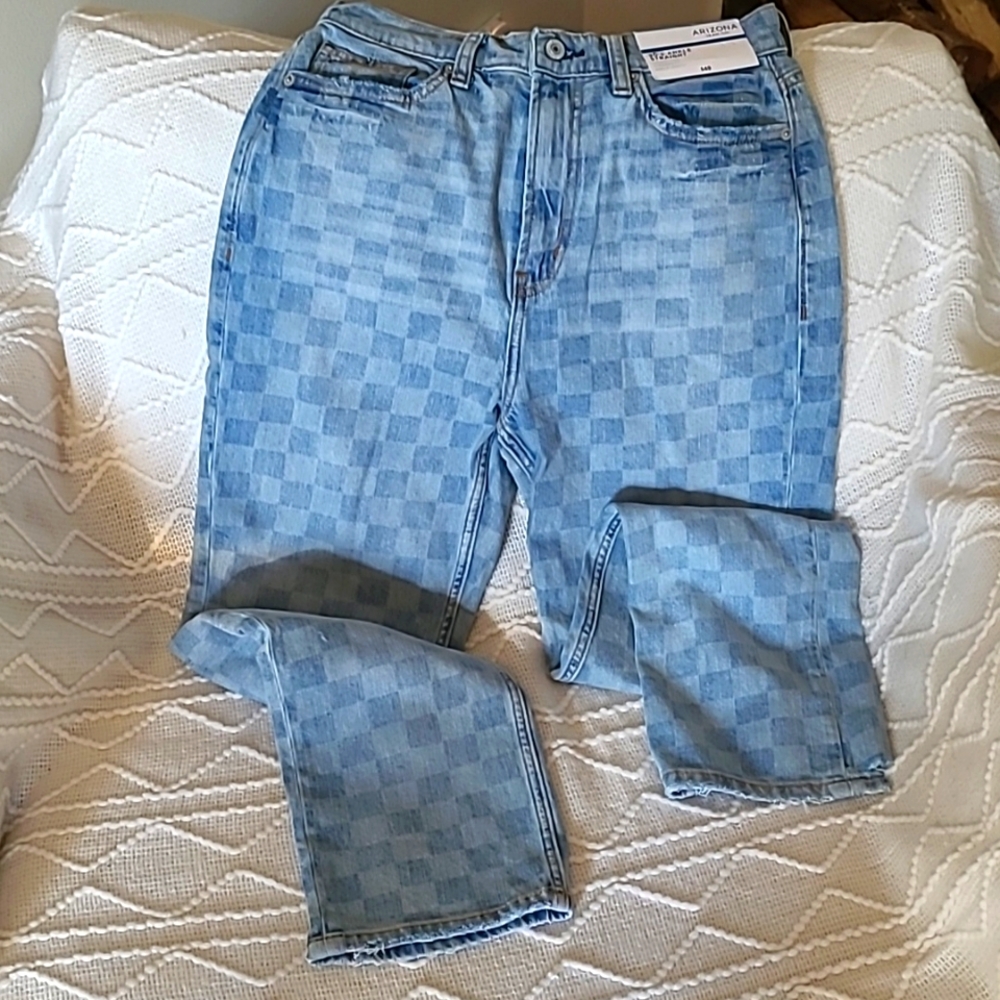 Arizona 90's ankle straight patterned jeans